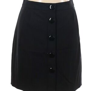 Kate Spade Black Mini Skirt with Buttons